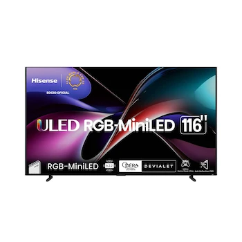 Imagen alusiva al producto Hisense 116UX Pantalla Laser TV de 116 Pulgadas RGB-MiniLED TriChroma 4K