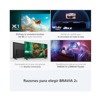 Imagen 3 de Sony Bravia 2 K-75S20M2 Pantalla LED 4K UHD de 75 Pulgadas con Google TV