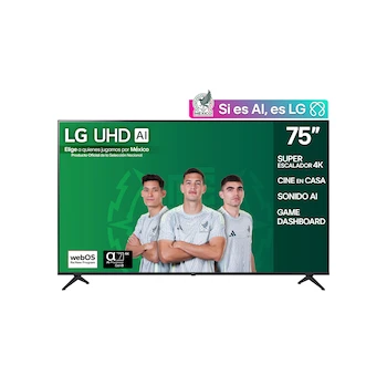 Imagen 1 de LG Pantalla Smart TV UHD 4K 75 Pulgadas Modelo 75UA7500PSA Serie UA7500 2025