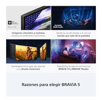 Imagen 4 de Sony Bravia 5 K-85XR50 85 Pulgadas Plana Mini LED 4K TV