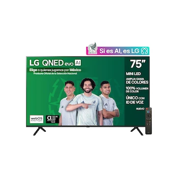 Imagen alusiva al producto LG QNED evo AI QNED92 75 Pulgadas 4K Smart TV 2025 Modelo 75QNED92AUA