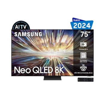 Imagen 1 de Samsung Pantalla NEO QLED 8K 75 Pulgadas Plana Serie QN800D Modelo QN75QN800DFXZX
