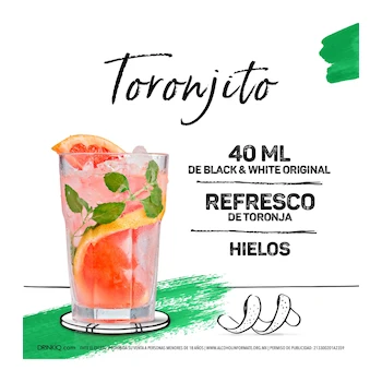 Imagen 3 de Black & White Original Blended Scotch Whisky 700 ml