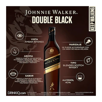 Imagen 5 de Johnnie Walker Double Black Blended Scotch Whisky 750 ml
