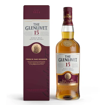 Imagen de referencia para Whisky Escocés Single Malt The Glenlivet 15 Años Reserva de Roble Francés 700 ml