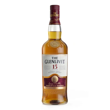 Imagen 2 de Whisky Escocés Single Malt The Glenlivet 15 Años Reserva de Roble Francés 700 ml