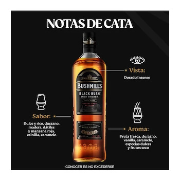 Imagen 2 de Bushmills Black Bush Irish Whiskey 750 ml