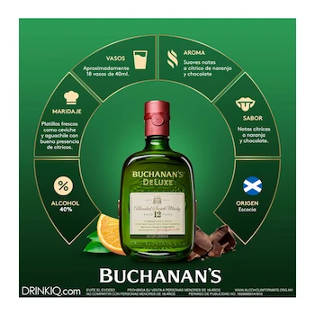 Imagen 5 de Whisky Buchanan's Deluxe 12 Años Blended Scotch 750 ml