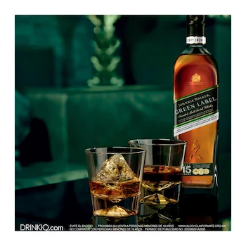 Imagen 2 de Whisky Johnnie Walker Green Label Blended Malt Scotch 700 ml