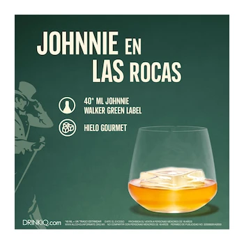 Imagen 3 de Whisky Johnnie Walker Green Label Blended Malt Scotch 700 ml