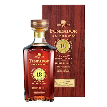 Imagen 4 de Brandy Fundador Supremo 18 Años 1000 ml