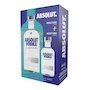 Miniatura de Paquete Vodka Absolut 750 ml + Vodka Absolut 200 ml