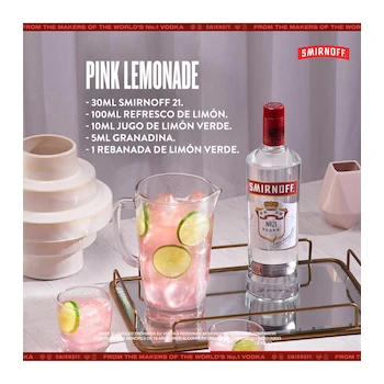 Imagen 3 de Vodka Smirnoff No. 21 Red Label 1 L