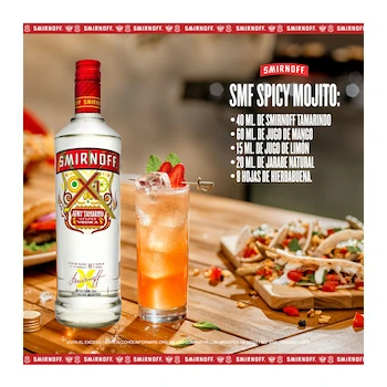 Imagen 3 de Vodka Smirnoff X1 Sabor Tamarindo Botella 750 ml