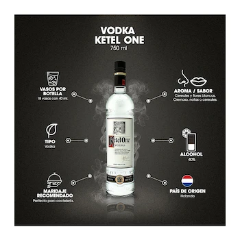 Imagen 4 de Ketel One Vodka 750 ml