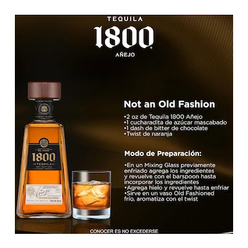 Imagen 2 de 1800 Tequila Añejo, 700 ml