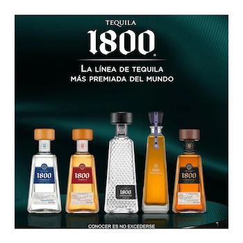 Imagen 4 de Tequila 1800 Añejo Cristalino Botella 700 ml