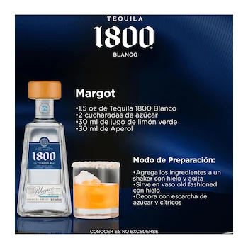 Imagen 2 de Tequila 1800 Blanco 700 ml