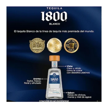 Imagen 5 de Tequila 1800 Blanco 700 ml