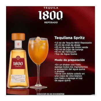 Imagen 2 de Botella de Tequila Reserva 1800 Reposado 700 ml