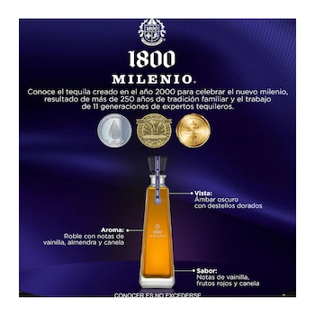 Imagen 5 de Tequila 1800 Milenio Extra Añejo 700 ml