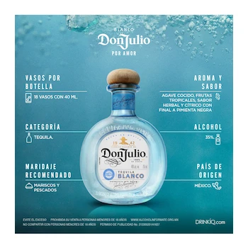 Imagen 5 de Don Julio Tequila Blanco 700 ml