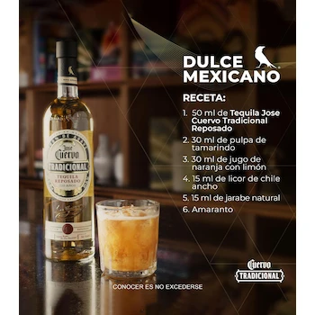 Imagen 2 de Botella de Tequila José Cuervo Tradicional Reposado 695 ml