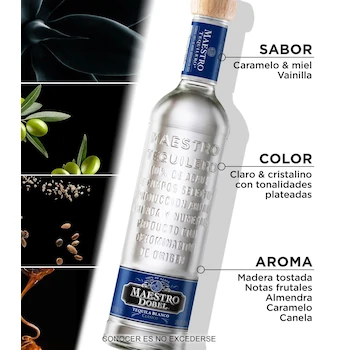Imagen 2 de Maestro Dobel Tequila Blanco 700 ml