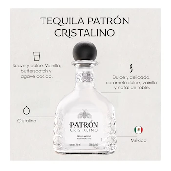 Imagen 3 de Patron Spirits Tequila Patrón Cristalino Añejo 700 ml