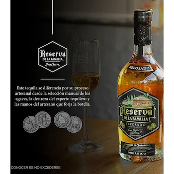 Imagen 3 de Tequila Jose Cuervo Reserva de la Familia Reposado Orgánico 750 ml