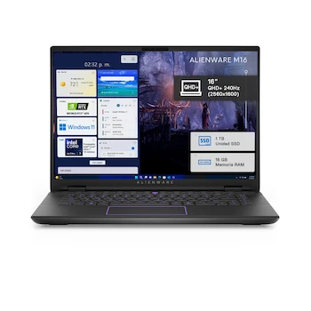 Imagen de referencia para Laptop Gamer Alienware m16 R2 16" Intel Core Ultra 7 16GB RAM 1TB SSD NVIDIA GeForce RTX 4070 Negra