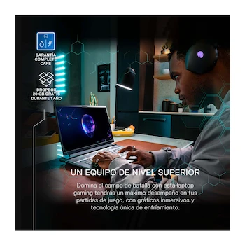 Imagen 2 de Laptop Gamer Alienware m16 R2 16" Intel Core Ultra 7 16GB RAM 1TB SSD NVIDIA GeForce RTX 4070 Negra