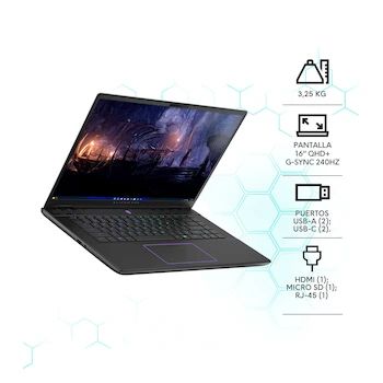 Imagen 4 de Laptop Gamer Alienware m16 R2 16" Intel Core Ultra 7 16GB RAM 1TB SSD NVIDIA GeForce RTX 4070 Negra