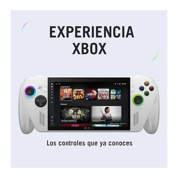 Imagen 3 de Consola Portátil Gaming ASUS ROG Ally Z1 Extreme 16GB RAM 512GB SSD Blanco