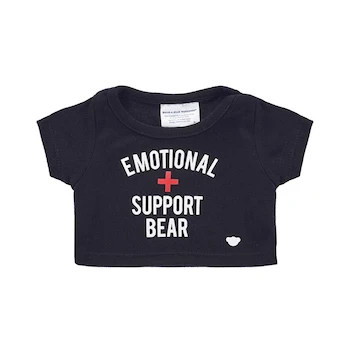 Imagen de referencia para Build-A-Bear Playera Apoyo Emocional Negra Modelo 44358535