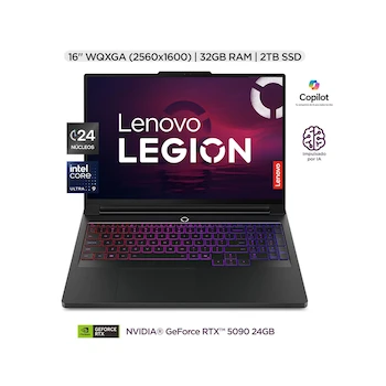Imagen de referencia para Lenovo Legion Pro 7 16IAX10H Laptop Gaming Intel Core Ultra 9 32GB RAM 2TB SSD NVIDIA GeForce 5090
