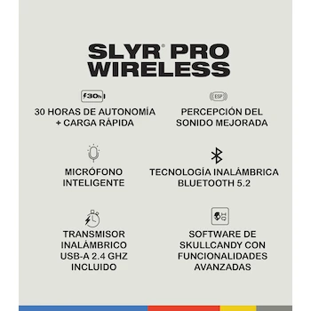 Imagen 5 de Licencias Audífonos Inalámbricos Bluetooth SLYR Pro Wireless