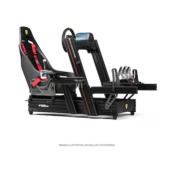 Imagen 3 de Next Level Racing F-GT Elite 160 Scuderia Ferrari Edition Wheel Plate Front Mount Cockpit Simulator with Elite ES1 Seat Scuderia Ferrari Edition