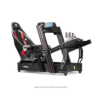 Imagen 4 de Next Level Racing F-GT Elite 160 Scuderia Ferrari Edition Wheel Plate Front Mount Cockpit Simulator with Elite ES1 Seat Scuderia Ferrari Edition