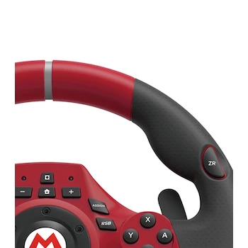 Imagen 2 de HORI Mario Kart Racing Wheel Pro Deluxe Negro para Nintendo Switch