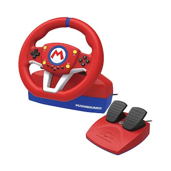Imagen de referencia para HORI Nintendo Switch Mario Kart Racing Wheel Pro Deluxe Volante con Pedales Rojo