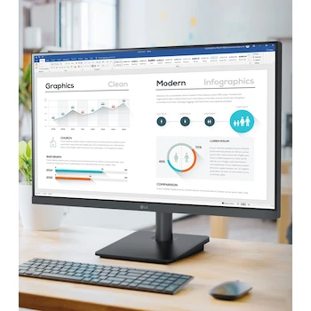 Imagen 2 de Monitor LG 24.5 Pulgadas Plana Modelo 25MS500-B.AWM