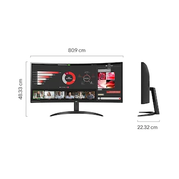 Imagen 5 de LG 34WR50QK-B Monitor Curvo UltraWide de 34 Pulgadas Negro