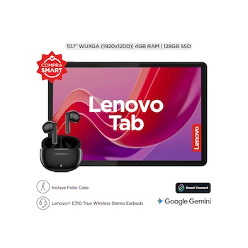 Imagen de referencia para Tablet Lenovo Tab M10 3rd Gen 10.1" 4GB RAM 128GB Luna Grey con Funda y Earbuds