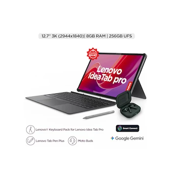 Imagen de referencia para Tablet Lenovo Tab P12 Pro 12.7" 256GB Storm Grey con Teclado, Precision Pen 3 y Audífonos