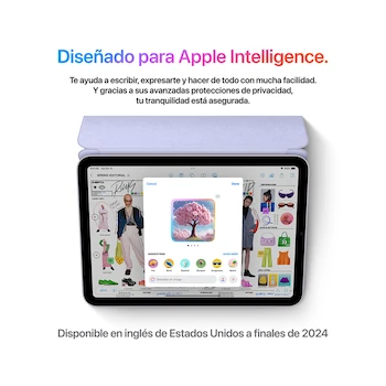 Imagen 2 de Apple iPad Mini Wi-Fi 8.3" Chip A17 Pro 128GB Blanco Estelar