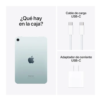 Imagen 4 de Apple iPad Mini (7ª Generación) Wi-Fi Pantalla Liquid Retina 8.3 Pulgadas Chip A17 Pro Almacenamiento 128GB Color Azul