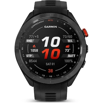 Imagen alusiva al producto Garmin Approach S70 Reloj Deportivo para Golf de 47 mm Color Negro Cerámico