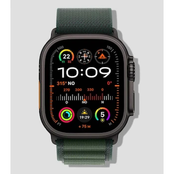 Imagen de referencia para Apple Watch Ultra 2 GPS + Cellular Caja de Titanio Negro 49 mm Correa Alpine Verde Oscuro Mediana