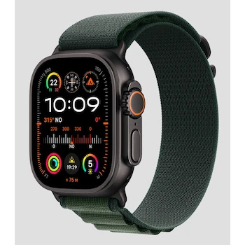 Imagen 2 de Apple Watch Ultra 2 GPS + Cellular Caja de Titanio Negro 49 mm Correa Alpine Verde Oscuro Mediana